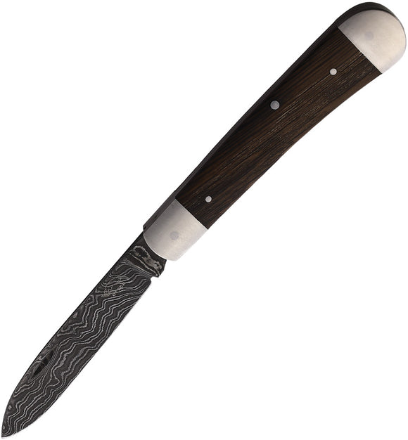 OTTER-Messer Levin Oak Wood Stainless Folding Damascus Steel Pocket Knife 268DRAU