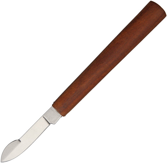 OTTER-Messer Scraping & Erasing Cherry Wood Handle Stainless Fixed Knife 505
