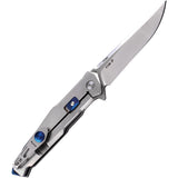 Ruike P108 Framelock & BetaPlus Lock 14C28N Stainless Satin Folding Knife P108SF