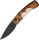 Piranha Knives Automatic X Knife Button Lock Camo Aluminum Black 154CM Blade CP14CT