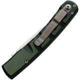 Piranha Knives Automatic Virus Knife Button Lock Green Aluminum S30V Blade CP15G