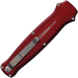 Piranha Knives Automatic Rated-X Knife OTF Red Aluminum 154CM Blade CP20R
