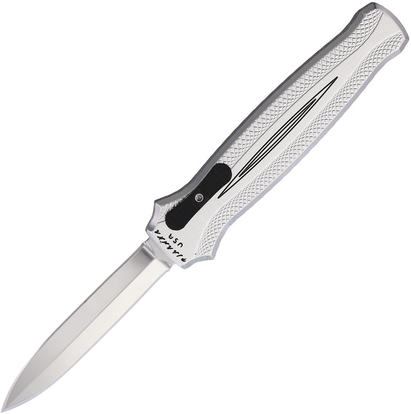 Piranha Knives Automatic Rated-X Knife OTF Silver Aluminum 154CM