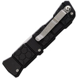 Piranha Knives Automatic 21 Knife Button Lock Black Aluminum Mirror S30V Blade CP21BK