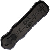 Piranha Knives Automatic Excalibur Tactical Knife OTF Black Aluminum DLC 154CM Blade CP8BKT