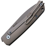 PMP Knives User II Pocket Knife Framelock Gray Folding S90V Steel 045