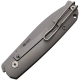 PMP Knives User II Pocket Knife Framelock Gray Folding S90V Steel 046