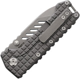 PMP Knives Kodiak Framelock Gray Titanium Folding M390 Pocket Knife 061