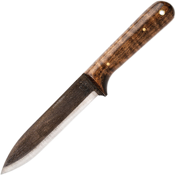 Pathfinder PKS Kephart XL Curly Maple 1095HC Steel Fixed Blade Knife 302CMXL
