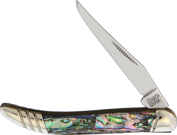 Queen City Toothpick Abalone Folding Pocket Knife 006