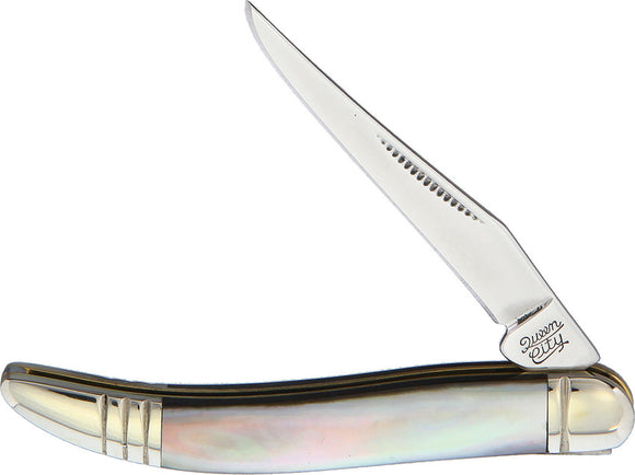 Queen City Toothpick Black Pearl Folding Pocket Knife 012