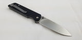 QSP Knife Parrot Linerlock Black Folding D2 Knife 102a