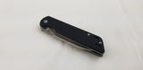 QSP Knife Parrot Linerlock Black Folding D2 Knife 102a