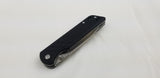 QSP Knife Parrot Linerlock Black Folding D2 Knife 102a