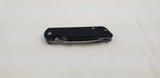 QSP Knife Parrot Linerlock Black Folding D2 Knife 102a