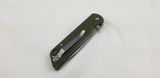 QSP Knife Parrot Linerlock Green Folding D2 Knife 102b