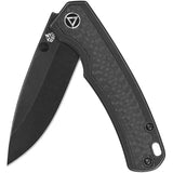 QSP Knife Puffin Framelock Titanium & Carbon Fiber Folding S35VN Knife 127E3