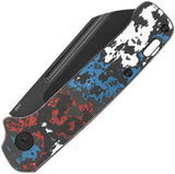 QSP Knife Penguin Slip Joint Nebula Carbon Fiber Folding CPM-20CV Knife 130SJF2