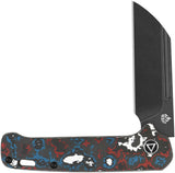 QSP Knife Penguin Slip Joint Nebula Carbon Fiber Folding CPM-20CV Knife 130SJF2