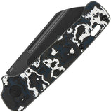 QSP Knife Penguin Slip Joint White Storm Carbon Fiber Folding 20CV Knife 130SJG2