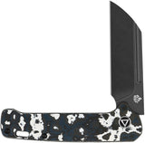 QSP Knife Penguin Slip Joint White Storm Carbon Fiber Folding 20CV Knife 130SJG2