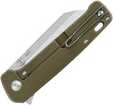 QSP Knife Penguin Plus Framelock Bronze Titanium Folding CPM-20CV Knife 130XLB2