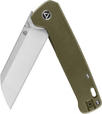 QSP Knife Penguin Plus Framelock Bronze Titanium Folding CPM-20CV Knife 130XLB2