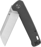 QSP Knife Penguin Plus Framelock Black Titanium Folding CPM-20CV Knife 130XLC2