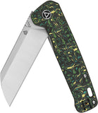 QSP Knife Penguin Plus Framelock Toxic CF & Titanium Folding 20CV Knife 130XLF1