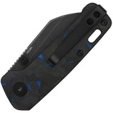 QSP Knife Penguin Mini Knife Linerlock Blue & Black Folding 14C28N Blade 130XSD2