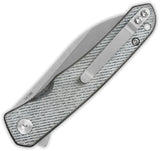 QSP Knife Otter Linerlock Denim Micarta Folding 14C28N Steel Pocket Knife 140F1