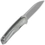 QSP Knife Otter Linerlock Denim Micarta Folding 14C28N Steel Pocket Knife 140F1