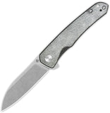 QSP Knife Otter Linerlock Denim Micarta Folding 14C28N Steel Pocket Knife 140F1