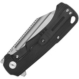 QSP Knife Rhino Framelock Black Titaniium Folding Bohler M390 Pocket Knife 143H