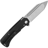 QSP Knife Rhino Framelock Black Titaniium Folding Bohler M390 Pocket Knife 143H