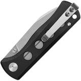 QSP Knife Canary Linerlock Black G10 Folding Stonewash 14C28N Pocket Knife 150A1