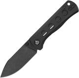 QSP Knife Canary Linerlock Blackout G10 Folding 14C28N Pocket Knife 150A2