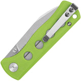 QSP Knife Canary Linerlock Neon Green G10 Folding 14C28N Pocket Knife 150C1