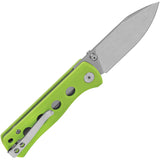 QSP Knife Canary Linerlock Neon Green G10 Folding 14C28N Pocket Knife 150C1