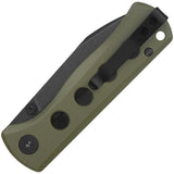 QSP Knife Canary Linerlock OD Green G10 Folding Black 14C28N Pocket Knife 150F2