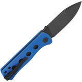 QSP Knife Canary Linerlock Blue G10 Folding Black 14C28N Pocket Knife 150I2