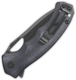 QSP Knife Gorilla Linerlock Blackout Micarta Folding 14C28N Pocket Knife 153A2