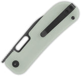 QSP Knife Variant PE Linerlock Jade G10 Folding 14C28N Pocket Knife 154B