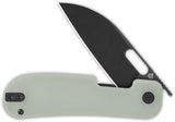 QSP Knife Variant PE Linerlock Jade G10 Folding 14C28N Pocket Knife 154B