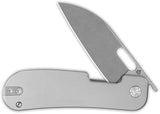 QSP Knife Variant PE Linerlock Gray Titanium Folding 14C28N Pocket Knife 154E