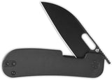 QSP Knife Variant PE Linerlock Black Titanium Folding 14C28N Pocket Knife 154F