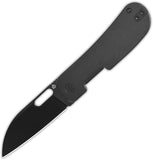 QSP Knife Variant PE Linerlock Black Titanium Folding 14C28N Pocket Knife 154F