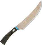QSP Knife Noble Series Butcher Copper Damascus Fixed Blade Kitchen Knife KK006B