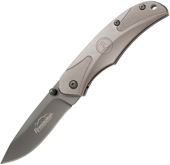 Remington Sportsman FAST A/O Large Grey Linerlock Folding Pocket Knife 11509