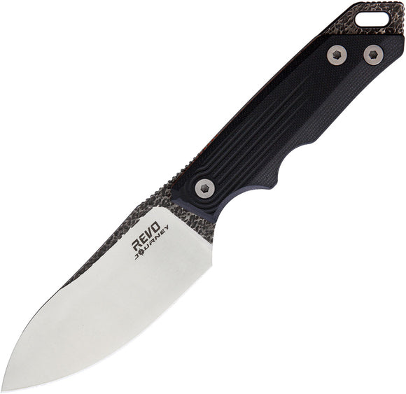 Revo RJ1 Journey Black G10 Fixed Blade Knife + Kydex Sheath 009blk